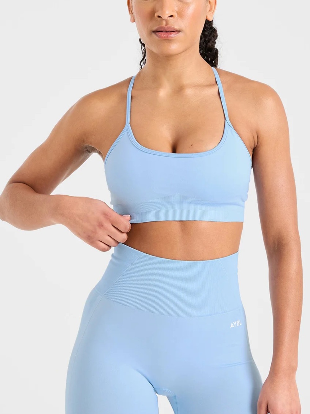 AYBL Empower Seamless Sports Bra M - Sky Blue